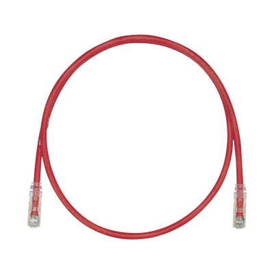 Cable de Parcheo UTP, Cat6A, 24 AWG, CM, Color Rojo, 21.34 Metros (70 Pies)
