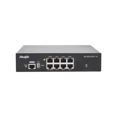 Router Administrable 8 Puertos Giga (7x PoE+, hasta 2x WAN configurable) 135W, desempeño 1 Gbps, hasta 300 clientes