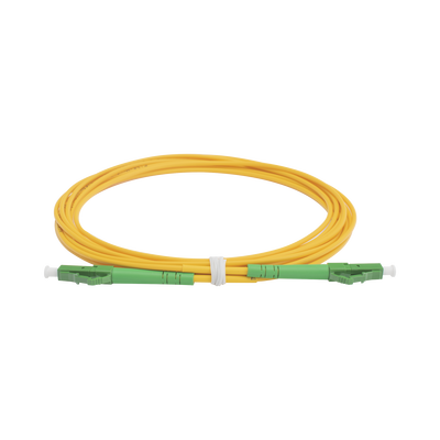 Jumper de Fibra Óptica Monomodo LC/APC-LC/APC Simplex de 3 Metros (9.84 Pies), 2mm