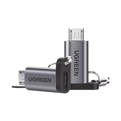 Adaptador USB-C 3.1 a Micro USB | Carga Rápida | FPC/QC2.0 | Sincronización de Datos | Velocidad de Transferencia de hasta 480Mbps | Incluye Cordón | Caja de Aluminio | Múltiples Protecciones | Amplia Compatibilidad.