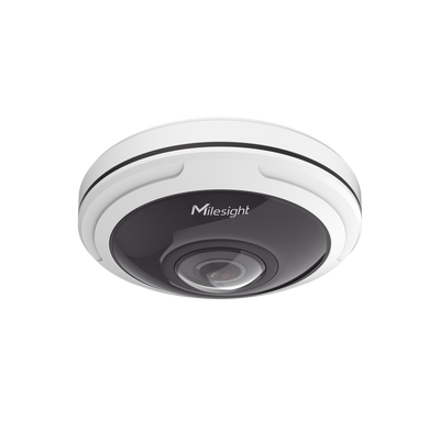 Cámara de Red Panorámica AI 360° Ojo de Pez / 8/12MP Ultra Alta Resolución / H.265+ Descompresión / Micrófono y Audio I/O / Almacenamiento 256GB / Cumplimiento NDAA / Protección IP67 e IK10