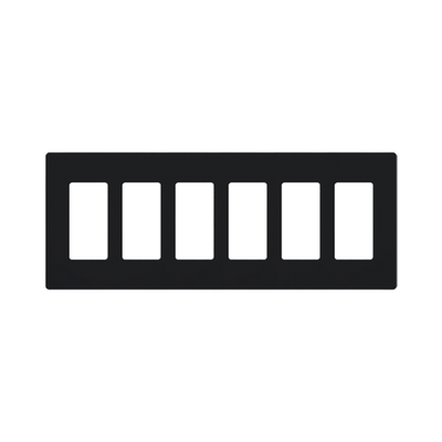 Placa 6 espacios pata dimmer o apagadores Lutron