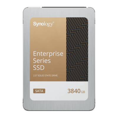 SSD SATA de 2,5" Serie Enterprise |  3840 GB | Alto Rendimiento Estable | Resistencia Empresarial | Protección de Datos Integral | Análisis de Vida Útil | Compatibilidad con Synology DSM | Garantía de 5 Años