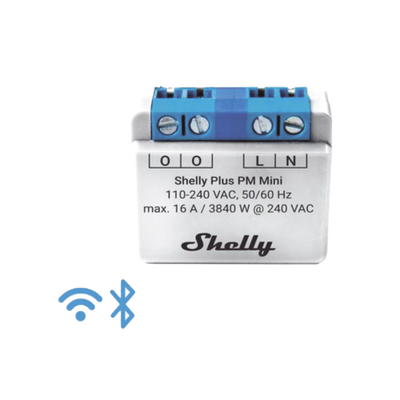 El medidor de potencia más pequeño,  inteligente con Wi-Fi, medición de consumo, 1 canal 16A,