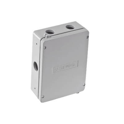 Caja de Unión de Aluminio con 5 salidas de 5/8" / 2 Izq _ 2 Der_ 1 Abajo.