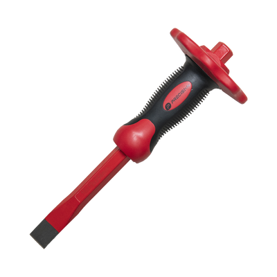 Cincel de Punta Plana con Protección para las Manos de 19x16x250mm