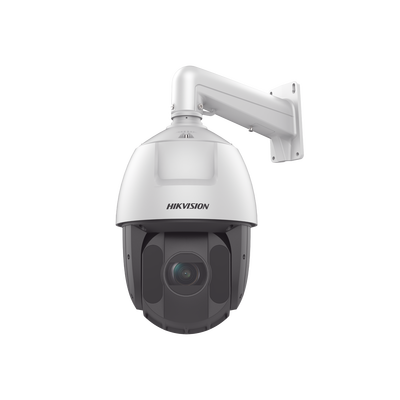 PTZ IP 4 Megapixel / 25X Zoom / 150 mts IR / DARKFIGHTER / ACUSENSE (Evita Falsas Alarmas) / Exterior IP66 / WDR 120 dB / PoE+ / Alarmas y Audio I/O / Micro SD / Metal / 24 VCA