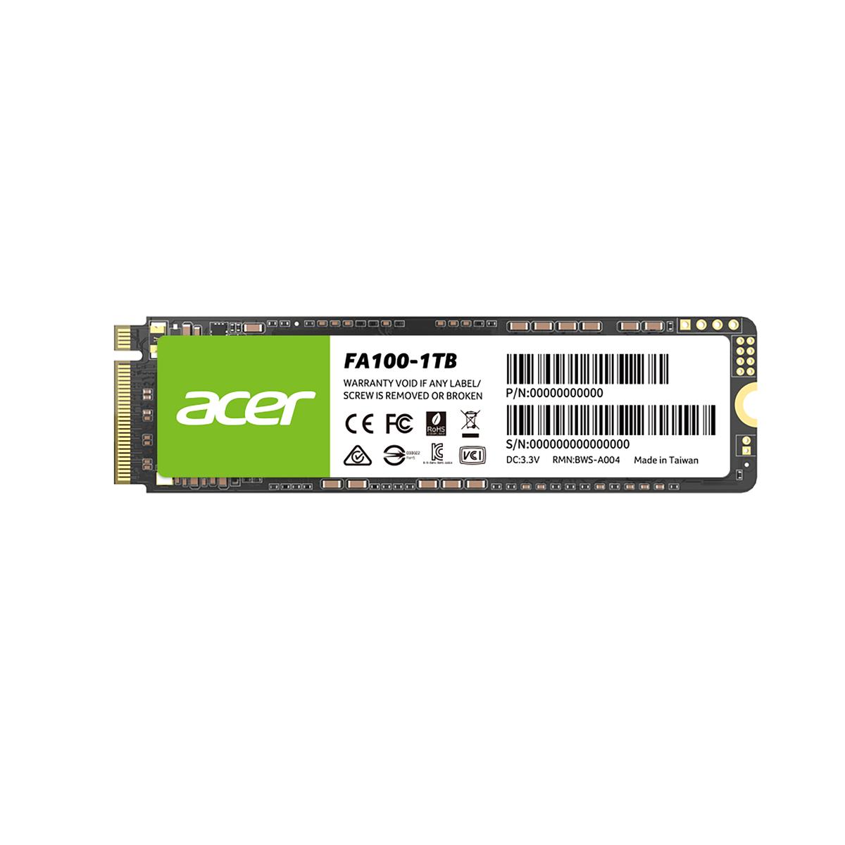 UNIDAD SSD ACER FA100 1TB M.2 NVME 3300MB/S (BL.9BWWA.120)