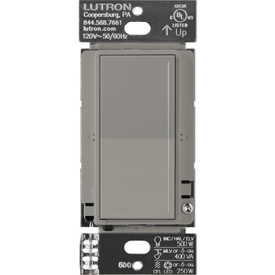 (RadioRa3) Atenuador táctil Sunnata Dimmer PRO color cobblestone, requiere cable neutro / soporta 250W LED