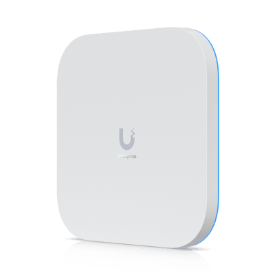 UniFi Enterprise Access Point E7, WiFi 7, 2.4/5/6GHz, 10 Cadenas Espaciales, Analizador Espectral en Tiempo Real, Hasta 1000 Dispositivos, (1) Puerto 10G RJ45 y (1) Puerto 1G RJ45 para Alta Disponibilidad de Energía y Datos