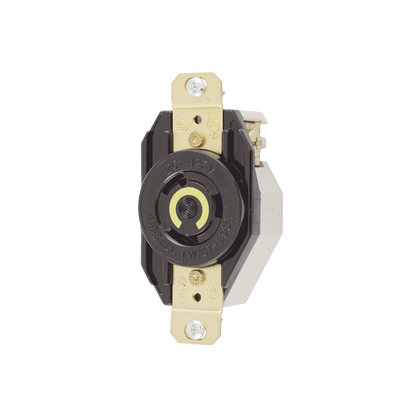 Receptáculo de Media Vuelta Industrial para Empotrar de 20 A 125 V CA 2 Polos 3 Hilos (NEMA L5-20R)