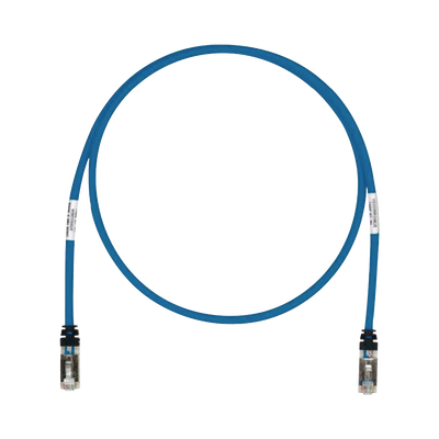 Patch Cord Cat6A, Blindado S/FTP, CM/LS0H, 10 Metros (32.81 Pies), Color Azul