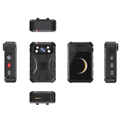 Body Camera Portátil / Grabación a 2K / Pantalla 2.4" LCD / IP68 / H.265 / 32 GB de Almacenamiento / GPS / WIFI / 3G y 4G / Fotos de Hasta 40 Megapixel / Micrófono Integrado