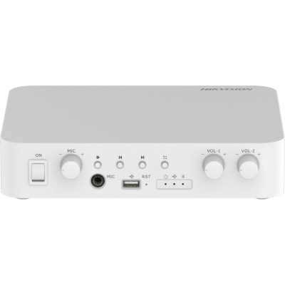 Amplificador | Compatible con Spotify | Bluetooth | 2 Canales | 40 W por Canal | Salida 4-8 Ω x 2 | 100V COM x 2 | Una Zona |  Musica Ambiental 