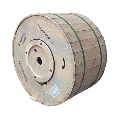 Carrete de 4 Kilómetros de Fibra Óptica Aérea Mini ADSS (ASU) G.652D, Monomodo de 8 Hilos, Exterior, Span 80, Loose Tube