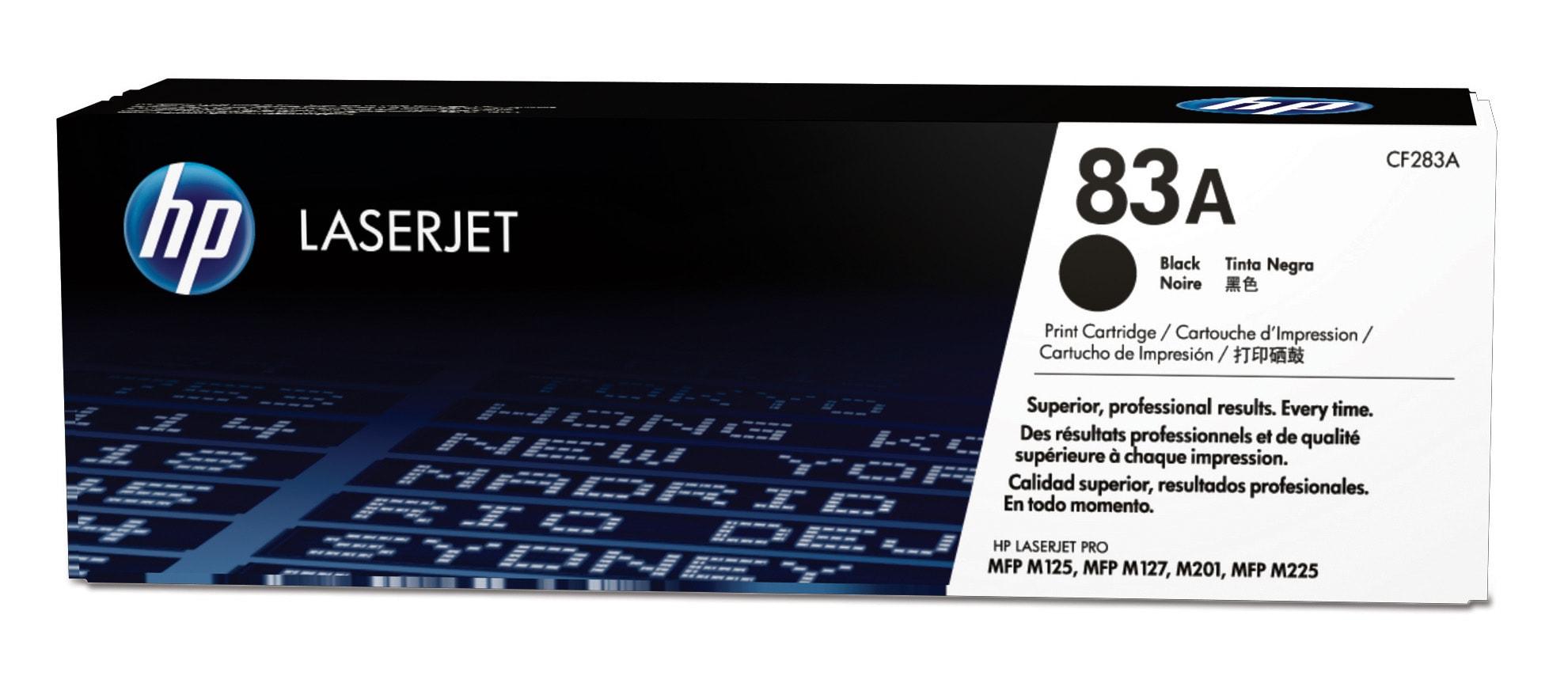 TONER HP 83A NEGRO PARA LASERJET M201DW PARA M127FN PARA M225DW CF283A