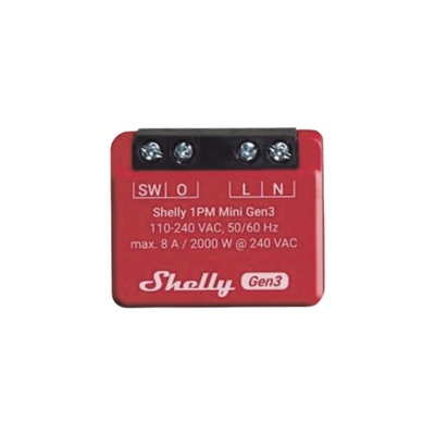 Mini Interruptor inteligente con Wi-Fi, medición de consumo, 1 canal 8A, compatible con asistentes de voz Alexa y GoogleHome