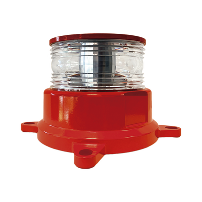 Baliza LED REDSTAR Intensidad Media para Obstáculos / 2000cd Rojo + 246mW/sr IR / 360° Horizontal + 3° Vertical / Alimentación AC-DC 120-240V / Protección IEEE C62.41 / Sincronización GPS / ADSL Integrado / IR Infrarroj