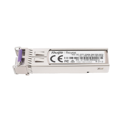 Transceptor Industrial BIDI Monomodo SFP 1G (Lado B), hasta 20 Kilómetros, TX 1550 / RX 1310, soporta Temperaturas de -40° a 85° C