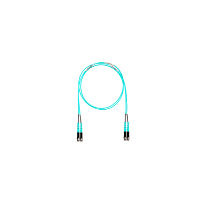 Jumper de Fibra Óptica Multimodo 50/125 OM4, SC-SC Duplex, OFNR (Riser), Color Aqua, 3 Metros (9.84 Pies)