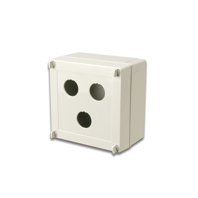 Caja industrial de conexión (Ruggedized), de 3 puertos de cobre o fibra, con protección IP66/IP67 (NEMA 4X)