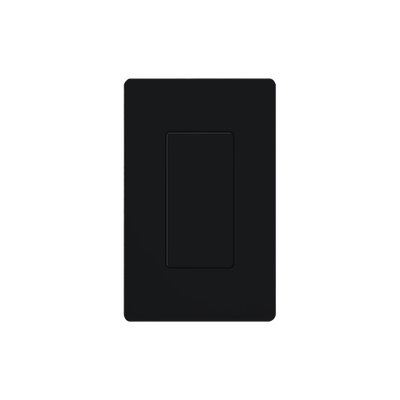 Placa ciega de pared color negro