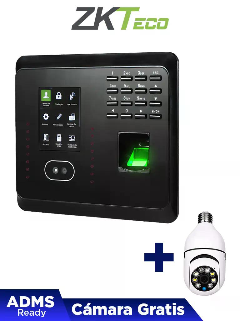 ZKTECO MB360IDNGPAK - Control de Asistencia y Acceso Básico con Autenticación Facial (1500 Rostros), Huella Digital BioID (2000), Tarjeta ID 125 kHz / GRATIS CÁMARA NGTECO