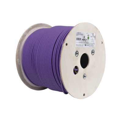 Bobina de Cable U/UTP de 4 Pares, Z-MAX, Cat6A, Soporte de Aplicaciones 10GBase-T, LS0H, Color Violeta, 305 Metros (1000 Pies)
