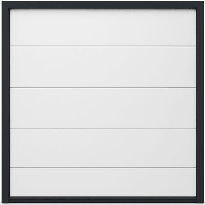 Puerta de Garage de Alta Calidad / Linea Central / Color Blanco 12X9 pies,  AISLADA, Estilo Americana.