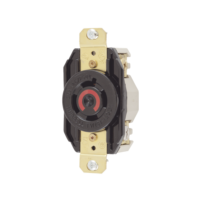 Receptáculo con Bloqueo de Media Vuelta Industrial 20 A 125/250 V CA / 3 Polos 4 Hilos / Nema L14-20R.