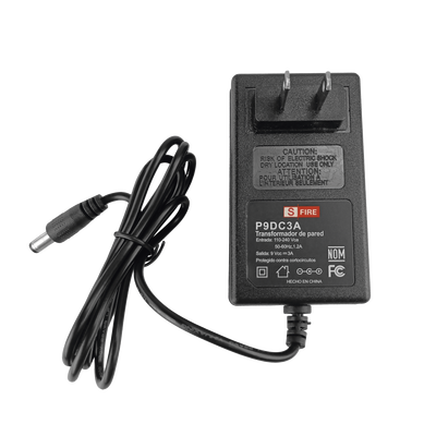 9 Vcc / 3 A / Fuente de poder / Voltaje de Entrada de 100-240 Vca / Para Usos Múltiples / Video Vigilancia, Acceso, Asistencia, Alarmas, Etc.
