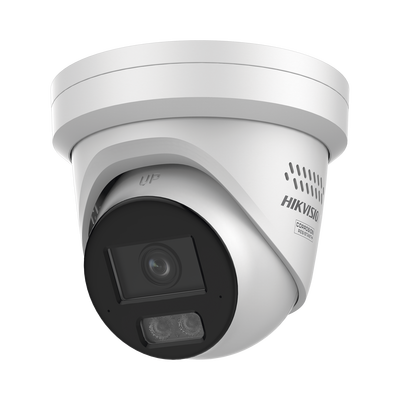 [Dual Light + ColorVu 3.0 + HikAI] Turret IP 8 Megapixel / Lente 2.8 mm / 30 mts IR + Luz Blanca / 2 Microfonos Integrados / Exterior IP67 / Estrobo Luz Blanca / WDR 130 dB / ACUSENSE 3.0 / Metal / NEMA 4X / ACUSEARCH