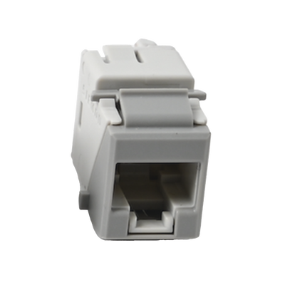 Jack Ultramax Cat6A, UTP, Tipo Keystone, Color Gris, Punch Down