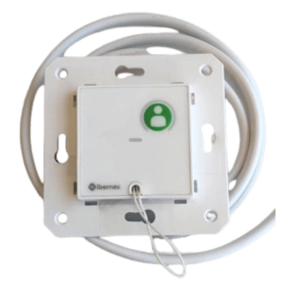 Módulo Asistencial de Empotrar IP67 / Material ABS Antimicrobiano / Botón Cancelación / Indicador Luminoso de Alarma y Presencia / RS485 / Compatible Cajas Europeas y Americanas