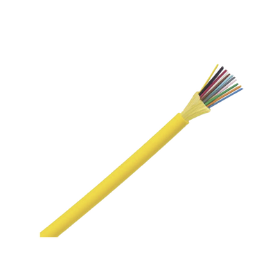 Cable de Fibra Óptica de 12 Hilos, Monomodo OS2 9/125, Interior, Tight Buffer 900um, No Conductiva (Dieléctrica), OFNP (Plenum), Precio Por Metro