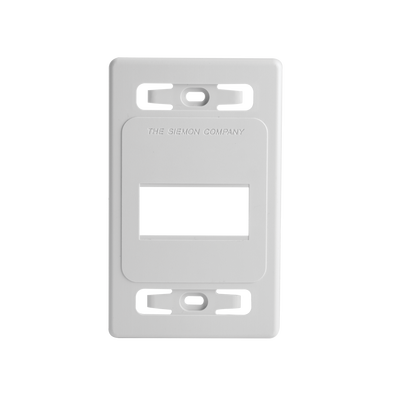 Placa de Pared Modular MAX, de 3 Salidas, Color Blanco