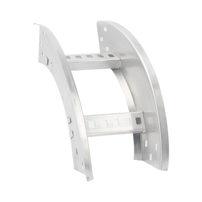 Curva Vertical Exterior de Aluminio de 90° Perfil Z / Peralte 3 1/4" / Ancho 6" / Radio 8" / Incluye Tornillería 