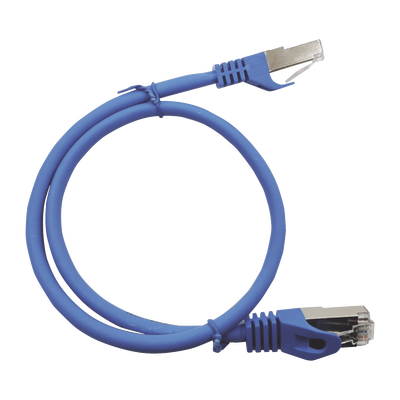 Patch Cord Cat6A 10G Blindado 2 Metros (6.56 Pies) Azul