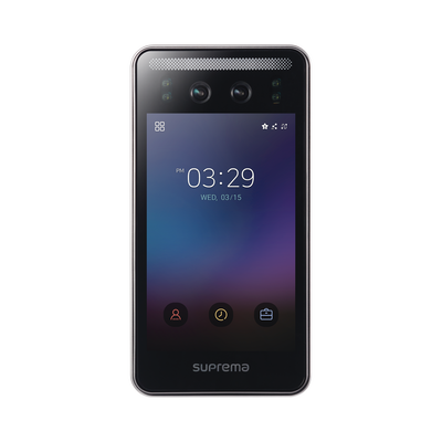 Face station F2 con detector de Cubre bocas, Lector Facial, Lector de tarjetas Móviles y lector de tarjetas  RFID(125kHz EM & 13.56Mhz MIFARE)  Compatible con BioStar2, Uso para Control de Acceso y Asistencia