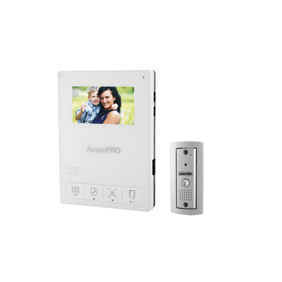 Kit de Videoportero / Frente de Calle Antivandalismo / Cámara 900TVL para Baja Iluminación / Pantalla Alta Resolución / Control