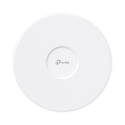 Punto de Acceso Omada / Wi-Fi 7 BE10000 MU-MIMO 2x2 / 1 Puerto 10 Gbps / Mesh Omada / Operaciones Multiencale (MLO) / Configuración por Controlador o Stand-Alone / Para Montaje en Techo/pared / Alimentación PoE+ 