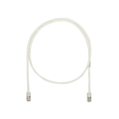 Cable de Parcheo UTP Categoría 5e, con Plug Modular en Cada Extremo - 1 Metro (3.28 Pies) - Blanco Mate