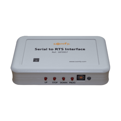 Traductor Universal Somfy Connect, integre SOMFY con el sistema de control de iluminación RadioRA2 de LUTRON.