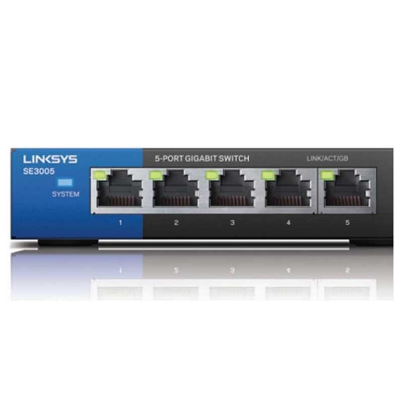 LINKSYS SWITCH METALICO ESCRITORIO 5 PTOS GIGABIT NO ADMIN (SE3005)