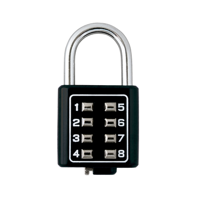 Candado Digital de Combinación M35 / No Requiere Llave / Combinación única integrada por 4 dígitos / Color Negro.