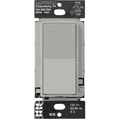 (RadioRa3) Apagador Sunnata color blanco para linea Radio Ra3, 8A de iluminacion, 5.8A Motor