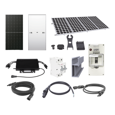 Kit Solar para Interconexión de 2.2KW de Potencia Pico 220Vcc con Microinversor y 4 Módulos de 575 W (Incluye Montaje y Protecciones)