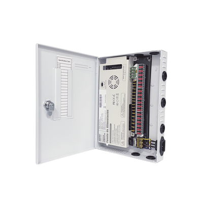 Fuente PREMIUM / 11-15 V / 18 canales / 30 A / Alta tecnología en seguridad / Doble ventilador / Hasta 1.85 Amperes por Salida / Filtro de Ruido por canal / Diseño de alta gama.