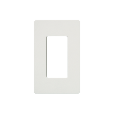 Tapa Color Blanco Satin para interruptor o dimmer Lutron, 1 gang, limpio y moderno