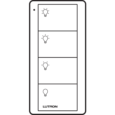 Control PICO 4 botones, 2 grupos, complemente con un atenuador o switch on/off